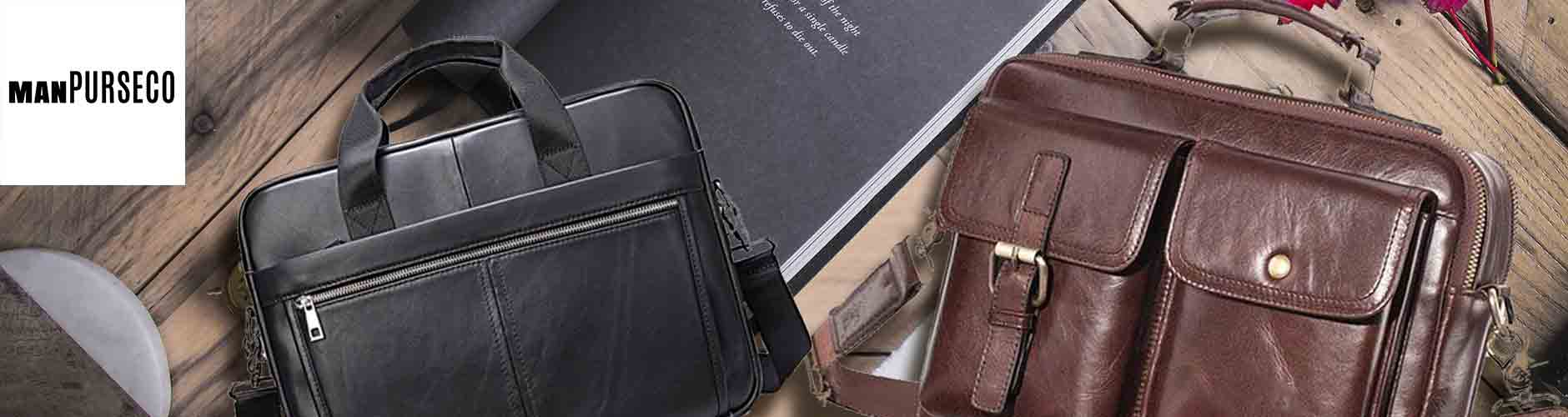 Buy BAIGIO Genuine Leather Messenger Bag for Men Vintage Shoulder Crossbody  Bags Handbag Bag Man Purse Sling Casual Day Pack, Dark Brown, Large at  Amazon.in