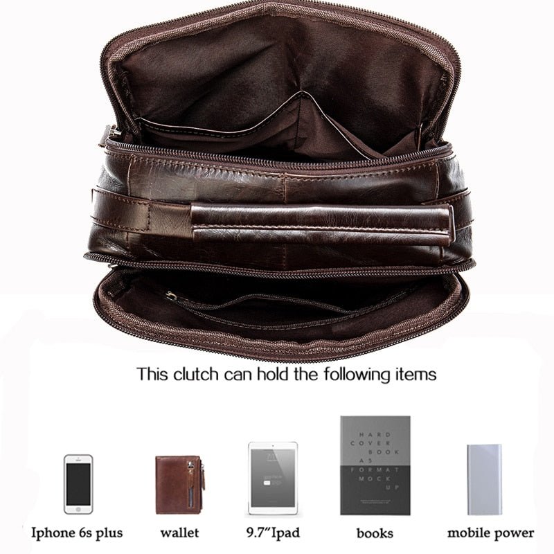 MOBILE PHONE BAG Multi Pockets Anti-loss Men Faux Leather Mobile Phone  Small $16.63 - PicClick AU