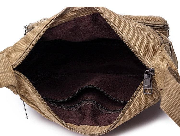 Canvas Shoulder Bags: Murse Man Purse | Mens Bag | Pouch Waist Bag - Man Purse Co
