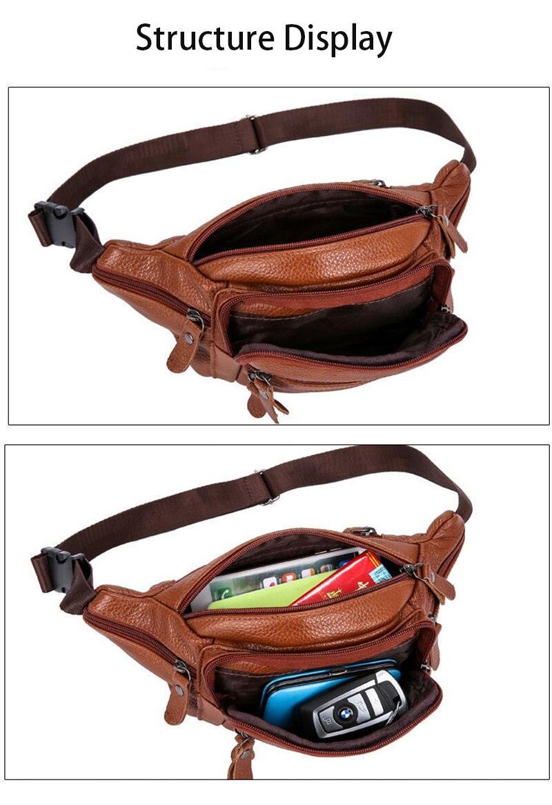 Leather Waist Bags, for Light Documents, Money, Size : Standard at Best  Price in Kolkata