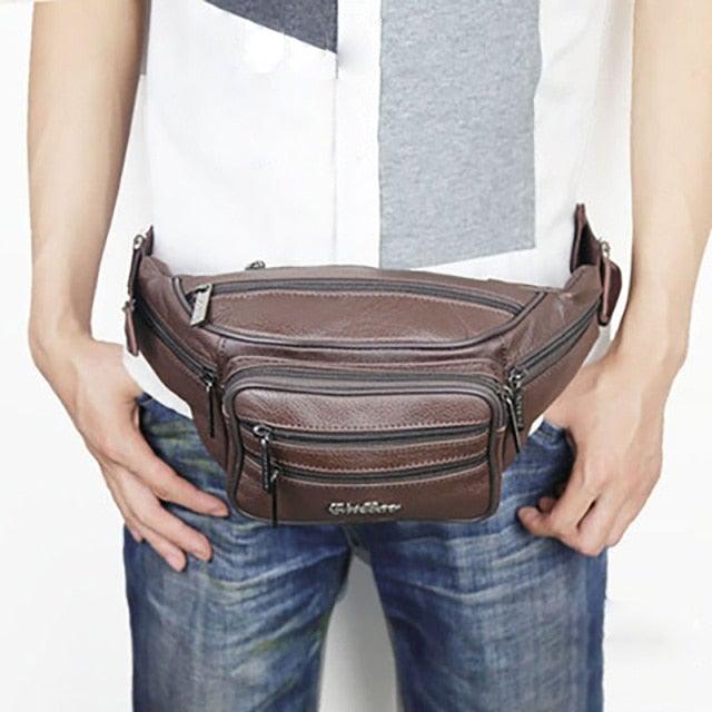 Sling Bag Men Genuine Leather: Murse Man Purse | Mens Bag | Pouch Waist Bag