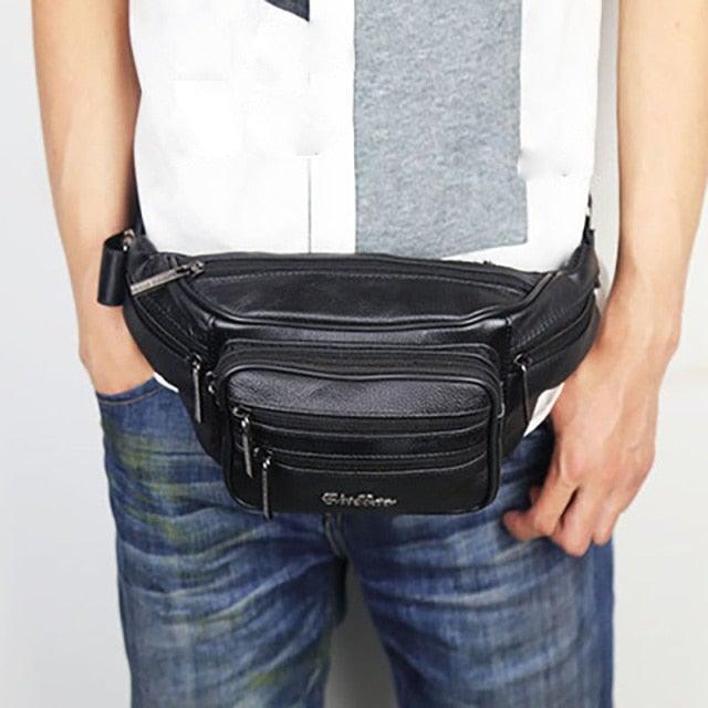 Genuine Leather Waist Packs Men: Murse Man Purse | Mens Bag | Pouch Waist  Bag - Man Purse Co