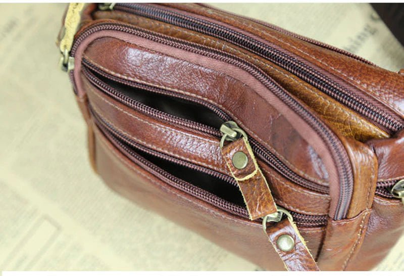 Genuine Leather Men Messenger Bag Business Men's Shoulder Bag Small Handbag  Men Male Phone Crossbody Bags Purse Handbags | Wish