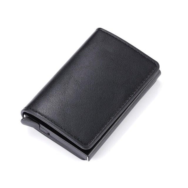 Leather Black Color Credit, Debit Card Holder Wallet Zipper Coin Purse For  Men And Women at Best Price in Ahmedabad | Rk Automation Industry