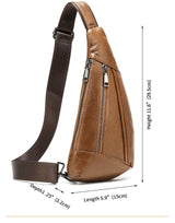 Sling Bag Men Genuine Leather: Murse Man Purse | Mens Bag | Pouch Waist Bag - Man Purse Co