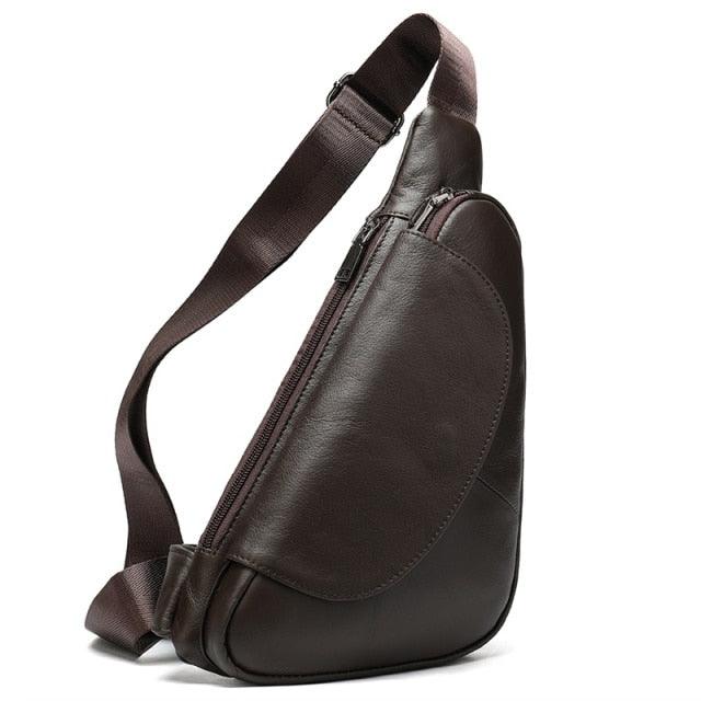 Sling Bag Men Genuine Leather: Murse Man Purse | Mens Bag | Pouch Waist Bag - Man Purse Co