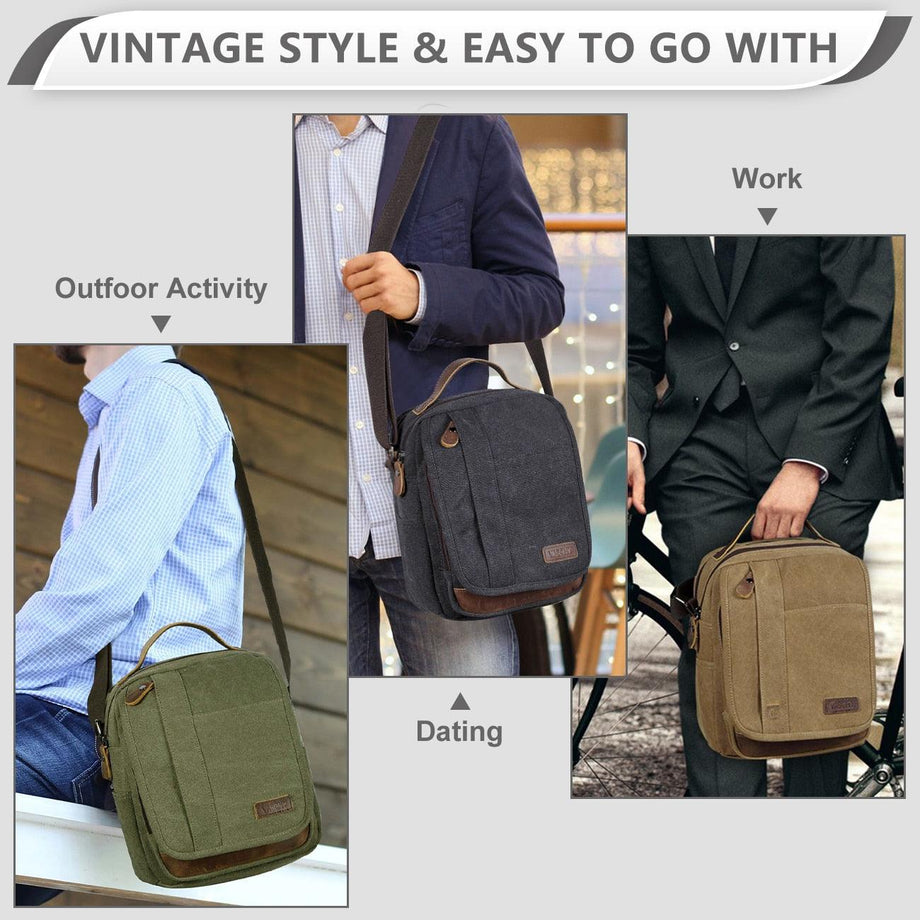 Canvas Shoulder Bags: Murse Man Purse | Mens Bag | Pouch Waist Bag - Man  Purse Co
